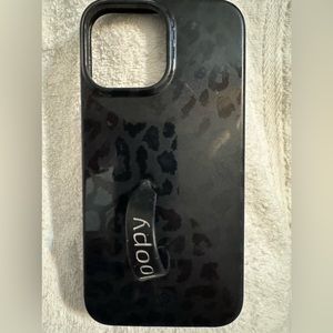 Loopy iPhone 13 Pro Max Case Black Leopard